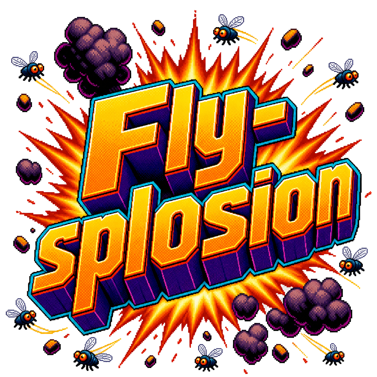 Fly-splosion logo